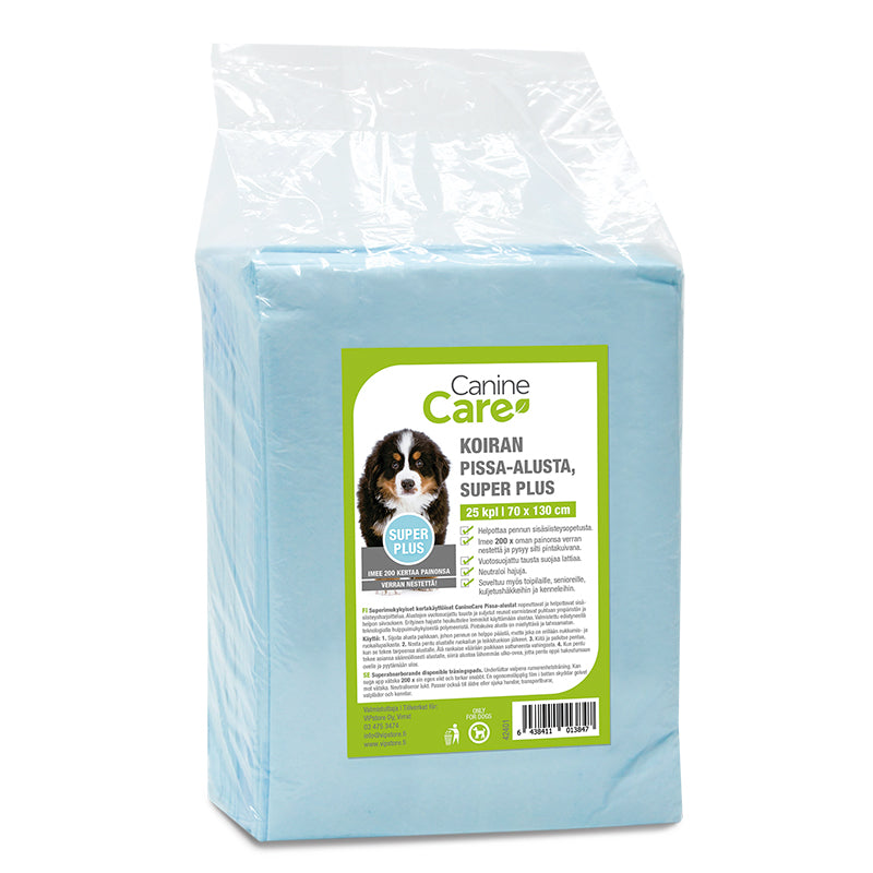 CanineCare Super Plus kissunderlägg för hund 70 x 130 cm 25 st
