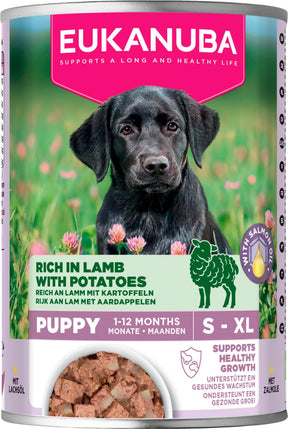 Eukanuba Puppy lamba ja kartuliga märgtoit kutsikatele 400 g PROOVIPAKK