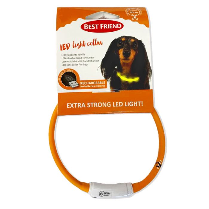 Best Friend Gear LED Light Collar 40 cm Adjustable