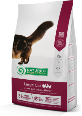 Nature's Protection Large Adult Poultry suurt tõugu täiskasvanud kassidele 2 kg