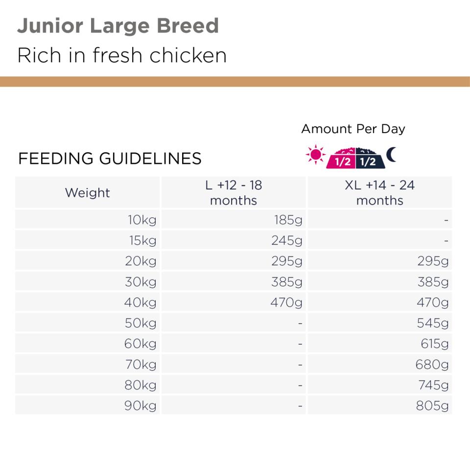 Eukanuba Junior Large Breed Chicken torrfoder för hund 12 kg