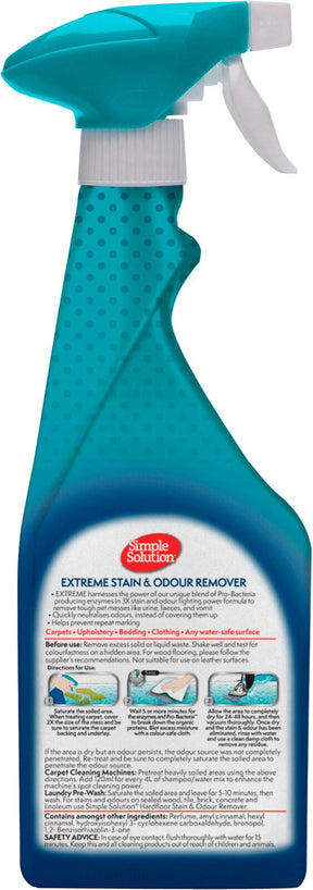 Simple Solution Extreme Fläck- & Luktborttagare 500 ml + Kaninleksak 18 cm