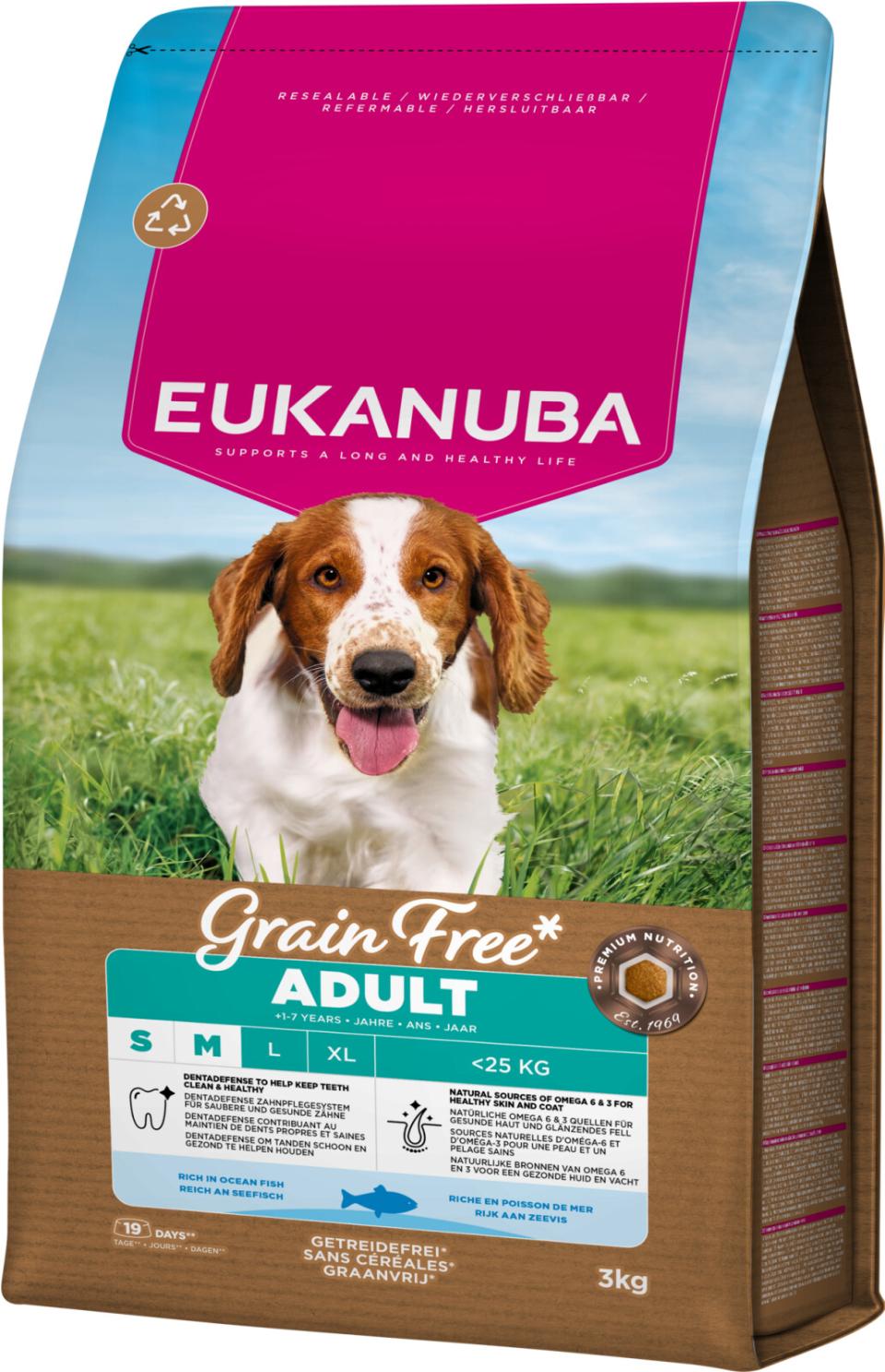 Eukanuba Adult Small/Medium Grain Free Ocean Fish dry dog food