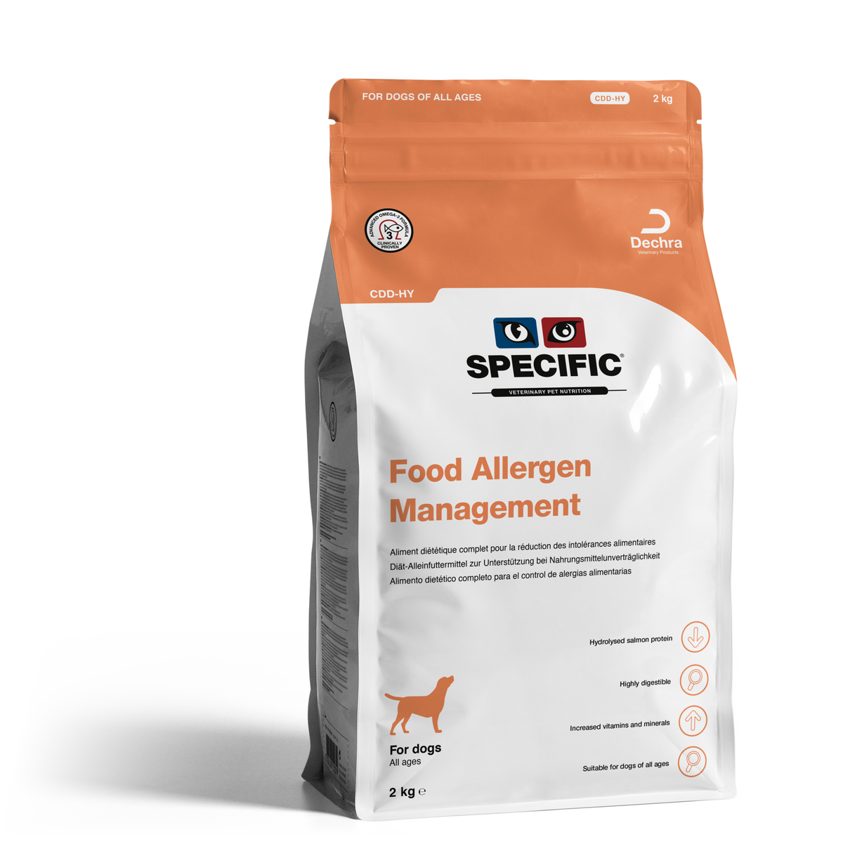 Specific CDD-HY Food Allergen Management för Hund