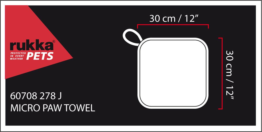 Rukka Micro Paw Towel Graphite