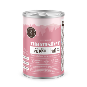 Monster Dog Puppy Chicken-Beef 400 g för valpar