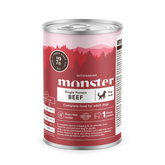 Monster Dog Adult Single Protein nöt 6 x 400 g för hundar
