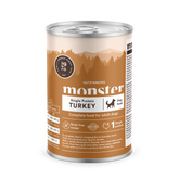 Monster Dog Adult Single Protein kalkon 6 x 400 g för hundar