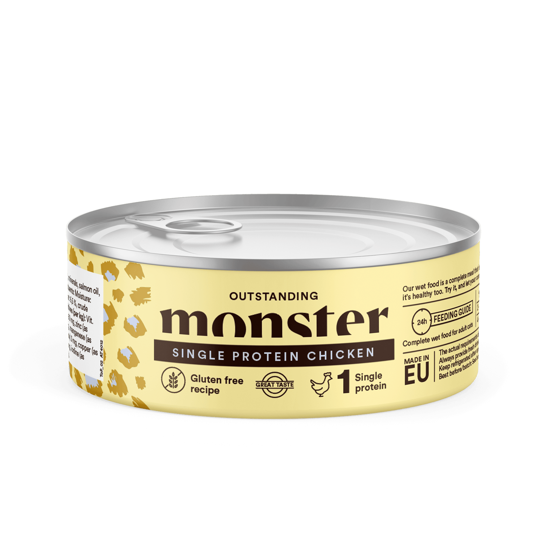 Monster Cat Adult Single Protein märgtoit kassidele kanaga, 100 g