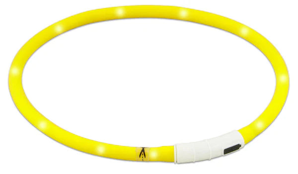 Best Friend Gear LED-ljushalsband 70 cm justerbart gult