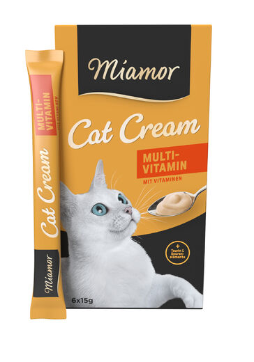 Miamor Cat Cream Vitaminpasta 6 x 15 g för katter