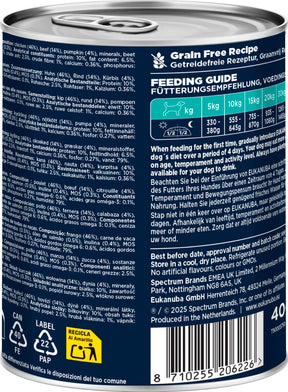 Eukanuba wet food adult beef with pumpkin för hund 400 g