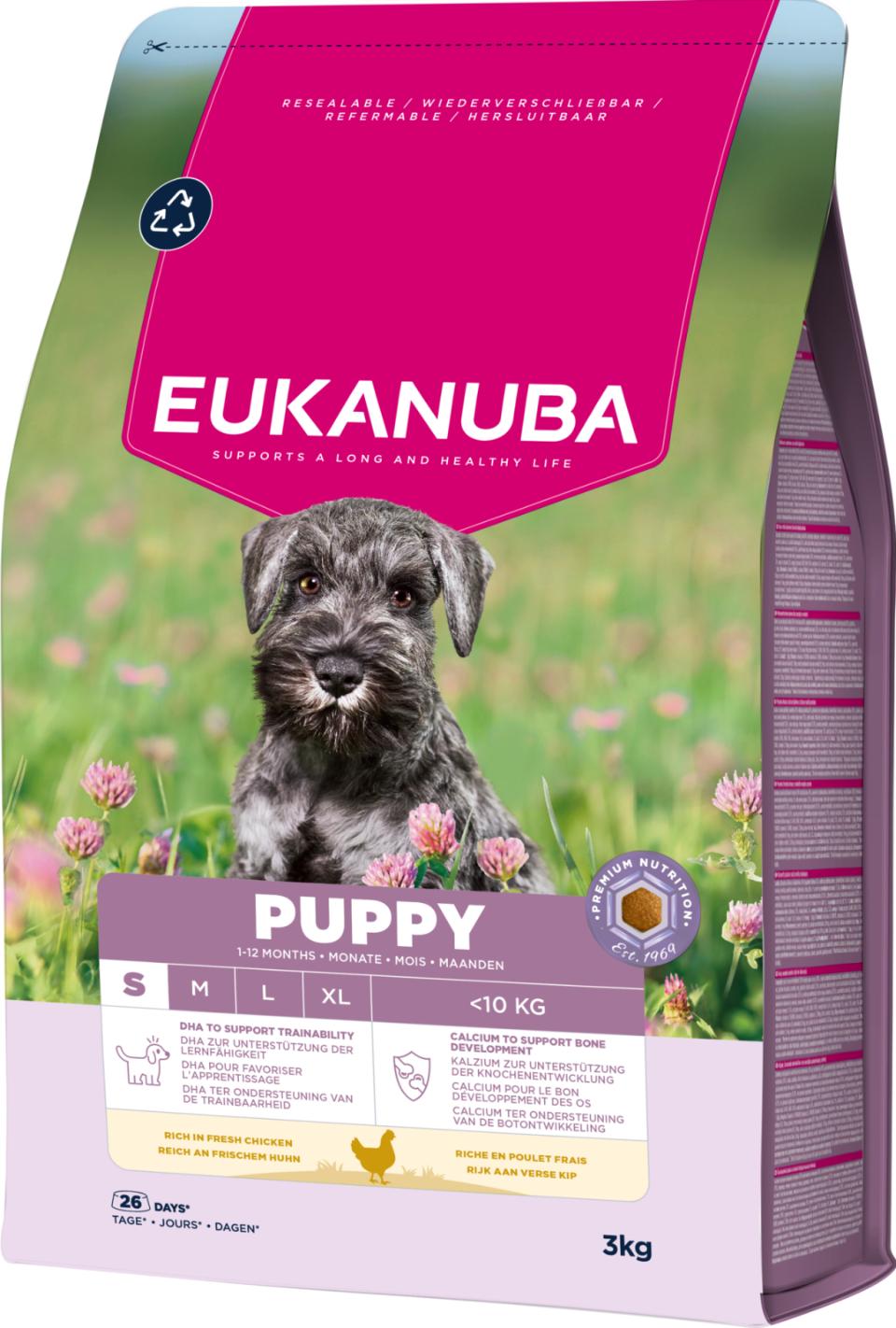Eukanuba Puppy Small Breed dry dog food 3 kg