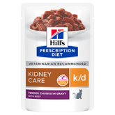 Hill's Prescription Diet k/d Kidney Care ActivBiome+ Kidney Defense med nötkött för katter 85 g
