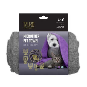Tauro Pro Line mikrofiberhandduk 80x120 cm grå