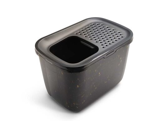 Savic Hop-In kattlåda marble black gold 58,5 x 39 x 39,5 cm