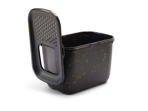 Savic Hop-In kattlåda marble black gold 58,5 x 39 x 39,5 cm