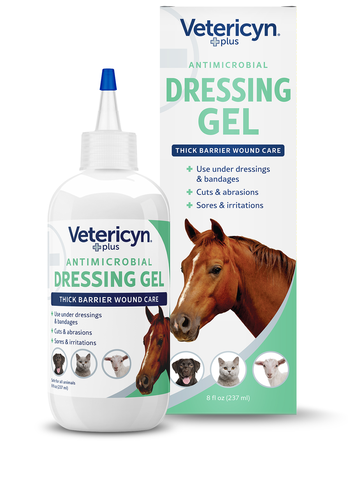 Vetericyn Antimicrobial Dressing Gel 237 ml för djur