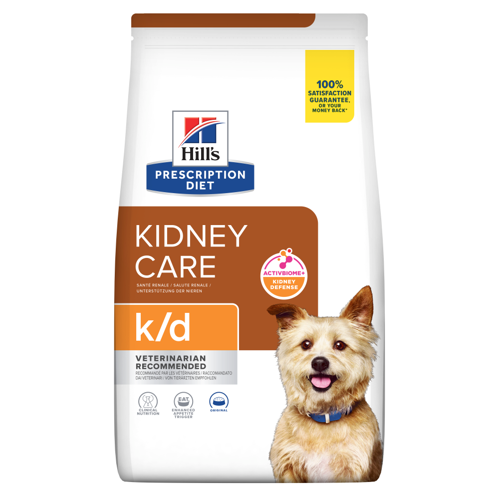 Hill's k/d Kidney Care ActivBiome+ Kidney Defense med kyckling 12 kg för hundar