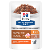 Hill's Prescription Diet k/d + Mobility ActivBiome+ Kidney Defense med kyckling för katter 85 g
