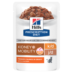 Hill's Prescription Diet k/d + Mobility ActivBiome+ Kidney Defense with Chicken for cats 85 g