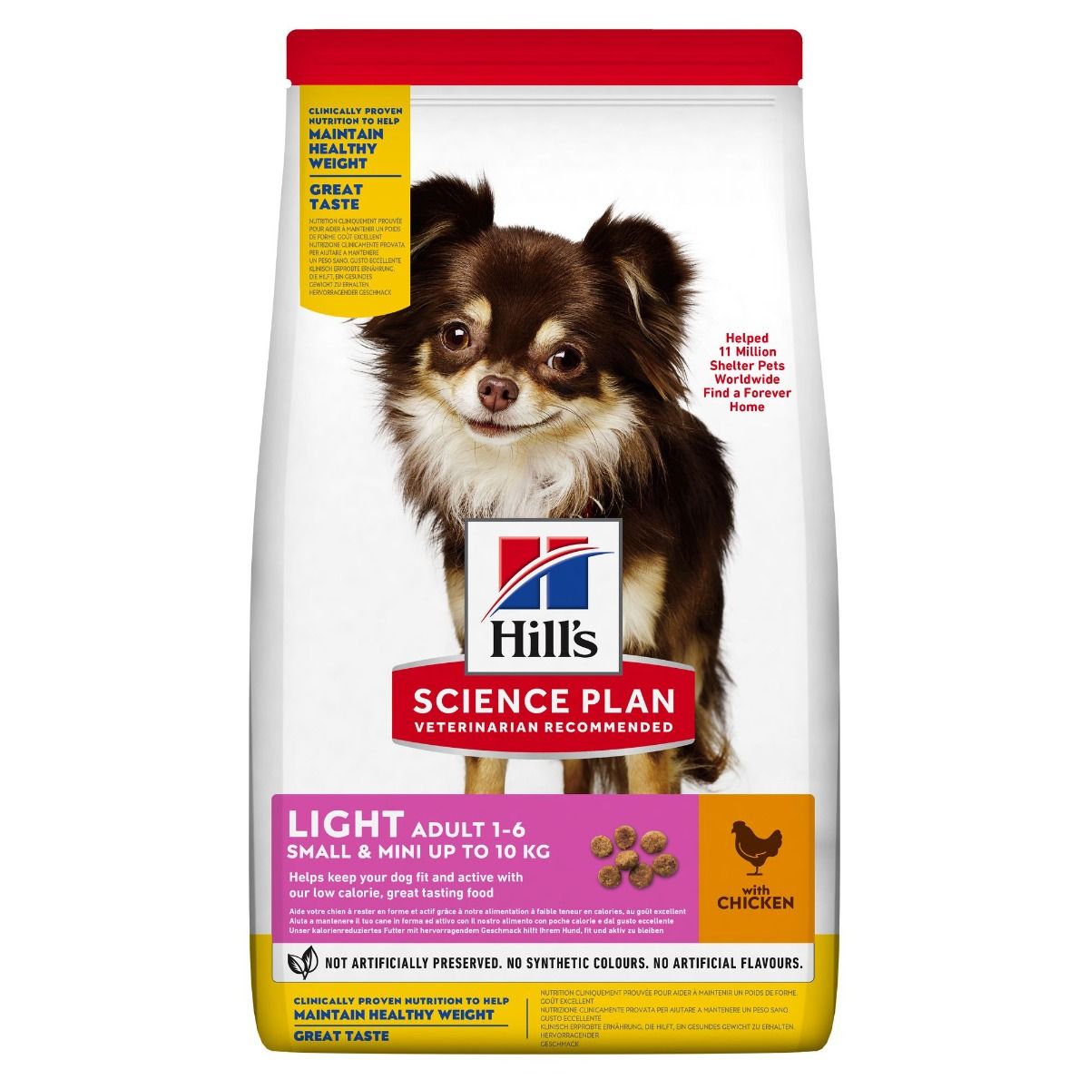 Hill's Science Plan Adult Light Small & Mini med kyckling 6 kg för hundar