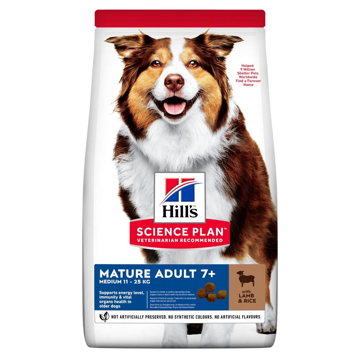 Hill's Science Plan Mature Adult 7+ Medium med lamm och ris 12 kg för hundar