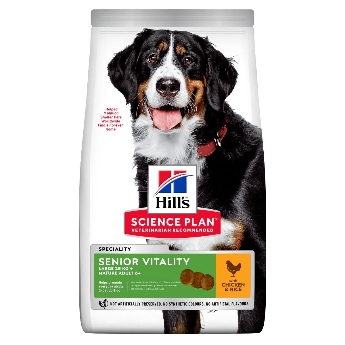 Hill's Science Plan Senior Vitality Large med kyckling och ris 12 kg för hundar