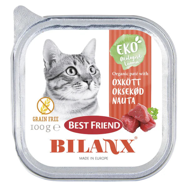 Best Friend Bilanx Organic Beef Paté for cats 100 g