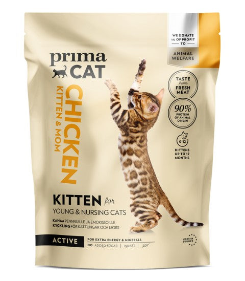 PrimaCat Kyckling för kattungar samt dräktiga och digivande katter 1,4 kg