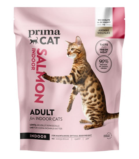 PrimaCat Salmon Indoor kuivtoit täiskasvanud toakassidele 400 g
