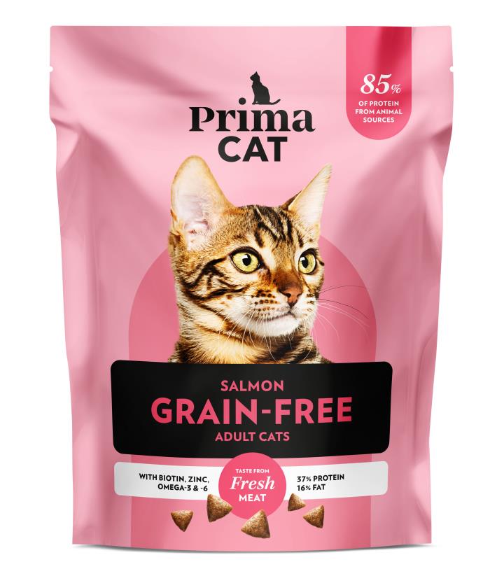 PrimaCat Spannmålsfri Lax för vuxna katter