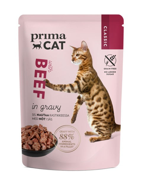 PrimaCat Classic Nöt i sås för katter 28 x 85 g