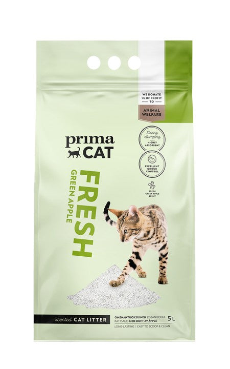 PrimaCat Fresh Green Apple Kattströ 5 l