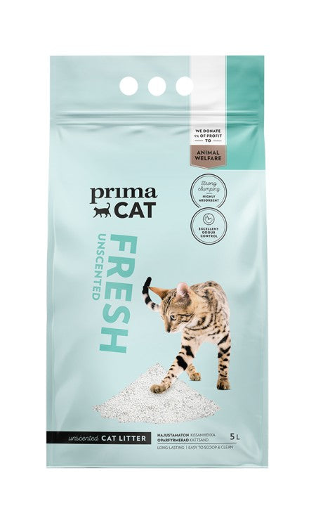 PrimaCat Fresh Unscented Kattströ 5 l