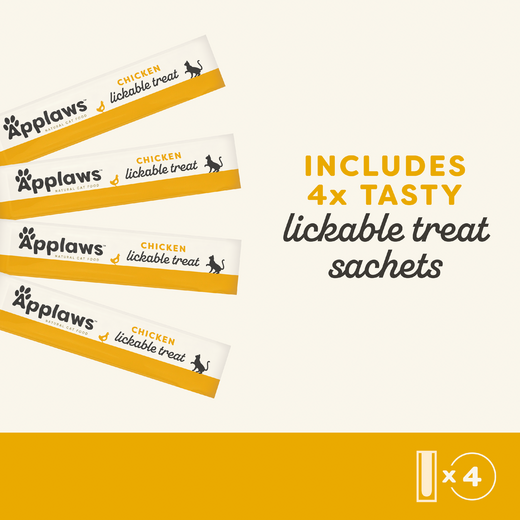 Applaws Chicken Creamy Lickable Treats 4 x 15 g