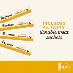 Applaws Creamy Lickable Treats Kyckling 4 x 15 g kattgodis