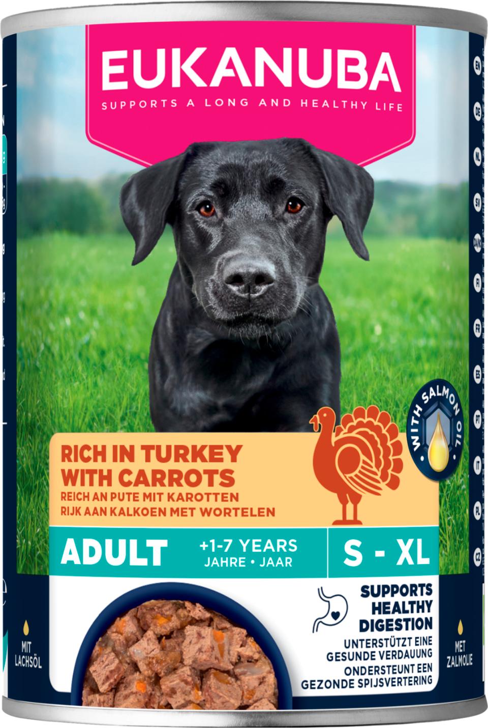 Eukanuba wet food adult turkey with carrots för hund 400 g