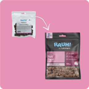 RAUH! Grisgodis 100 g för hundar och katter