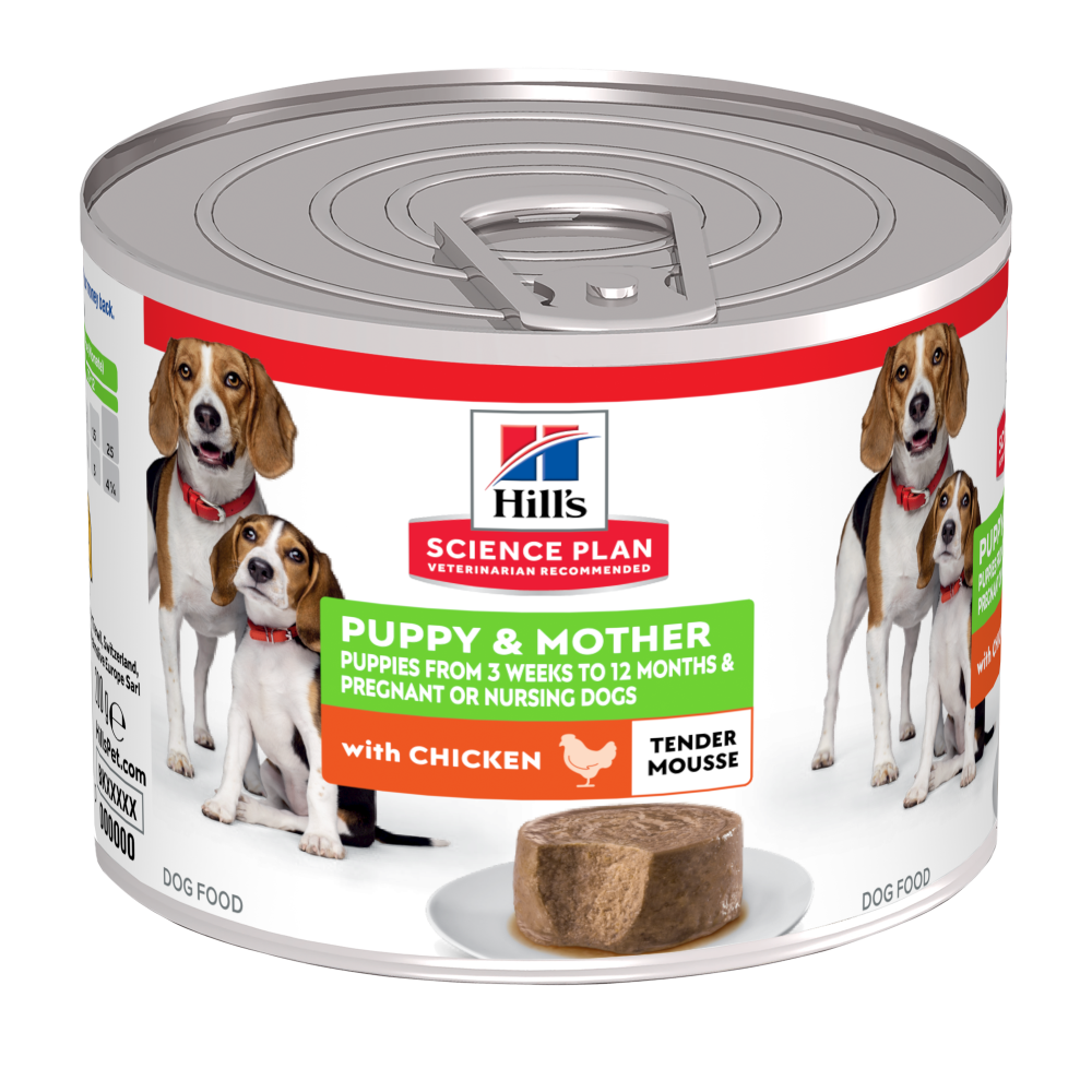 Hill's Science Plan Puppy & Mother Tender Mousse med kyckling för hundar 200 g