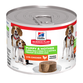 Hill's Science Plan Puppy & Mother Tender Mousse med kyckling 200 g för hundar