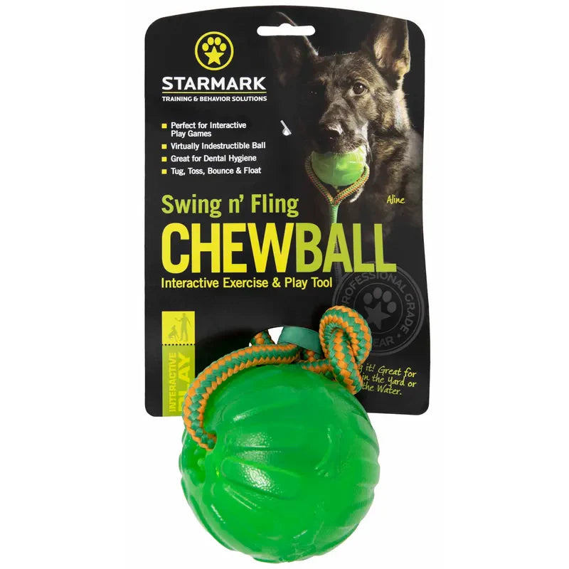Starmark gel ball Swing Fling Chew Ball