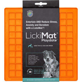 LickiMat Playdate orange 20 x 20 cm