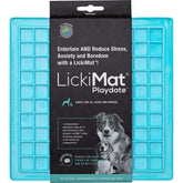 LickiMat Playdate turkos 20 x 20 cm för hundar