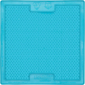 LickiMat Soother turkos 20 x 20 cm för hundar