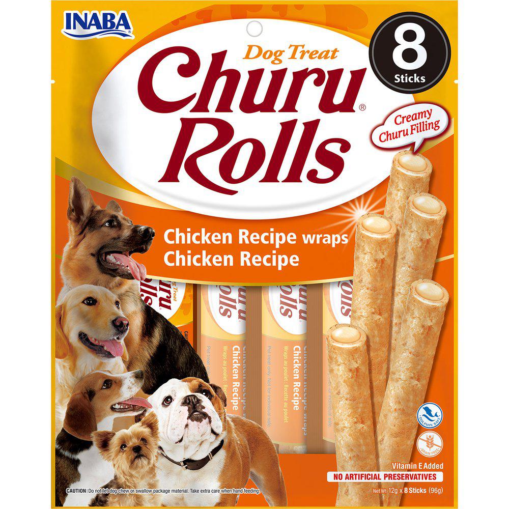 Churu Rolls kyckling för hundar 8 x 12 g