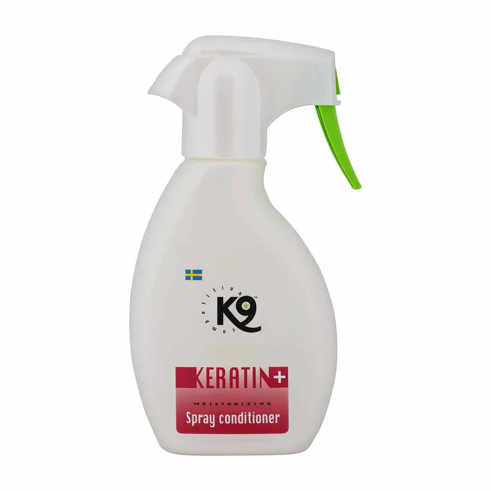 K9 Keratin Moisturecoat Repair karvastikku jäetav spreipalsam koertele 250 ml
