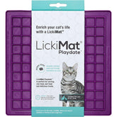 LickiMat Playdate lila 20 x 20 cm för katter
