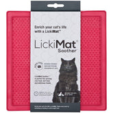 LickiMat Soother rosa 20 x 20 cm för katter