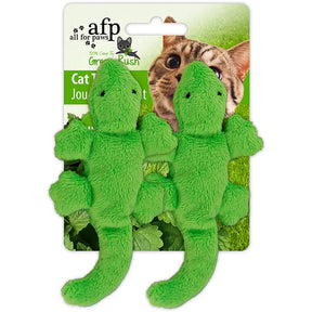 All For Paws Green Rush Gecko med kattmynta 6 cm